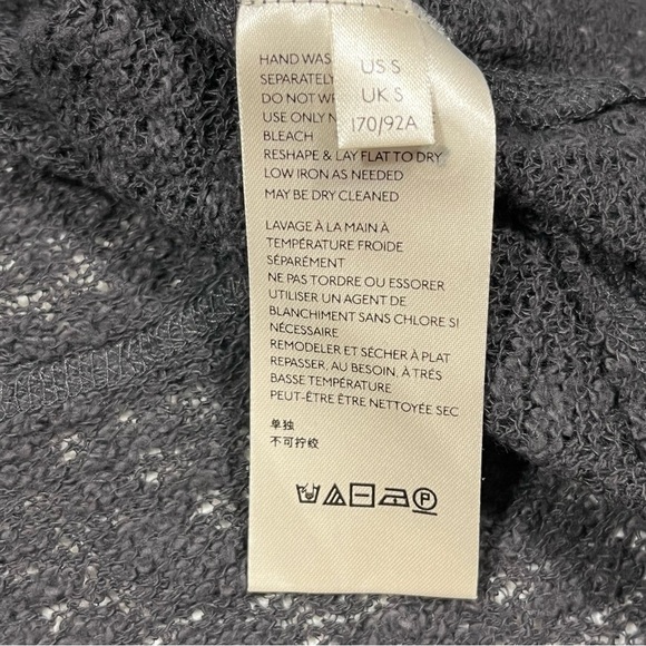 We The Free Gray Ocean Air Hacci Pullover Knit Top Small - Picture 10 of 14